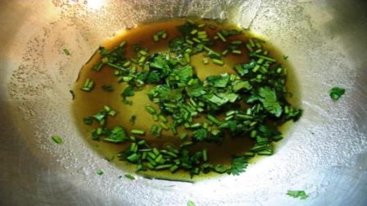Prepare the marinade.
