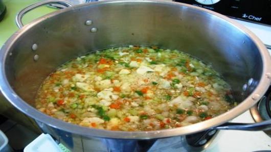 Stage 1. Pickle the mirepoix.