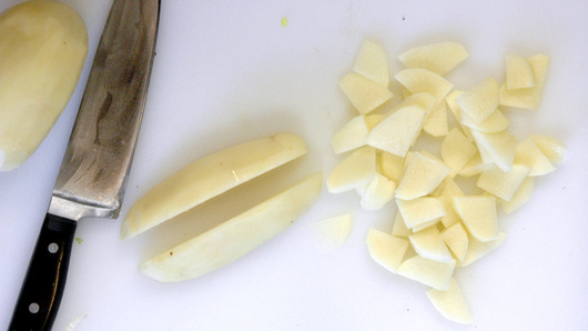 Cutting the Potatoes 