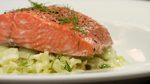 Steamed Salmon & Creamy Cabbage