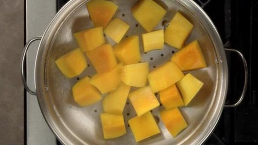 Steaming the Butternut Squash