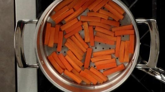 Prepping & Steaming the Carrots