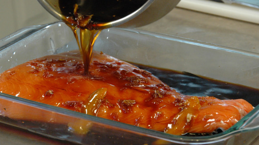 Preparing and Marinating the Salmon 