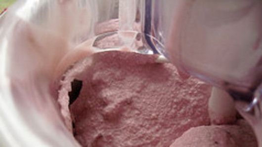 Churning with Ice Cream Maker 