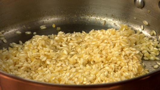 Toasting the Rice & Deglazing