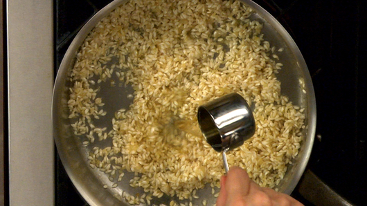 Toasting the Rice & Deglazing