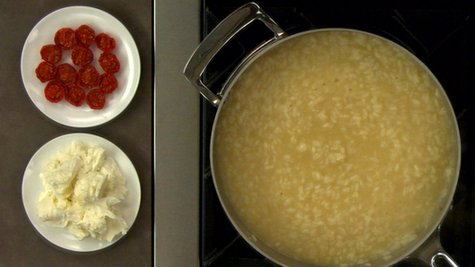 Finishing the Risotto