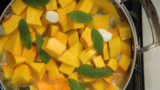 Making the Butternut Squash Purée 